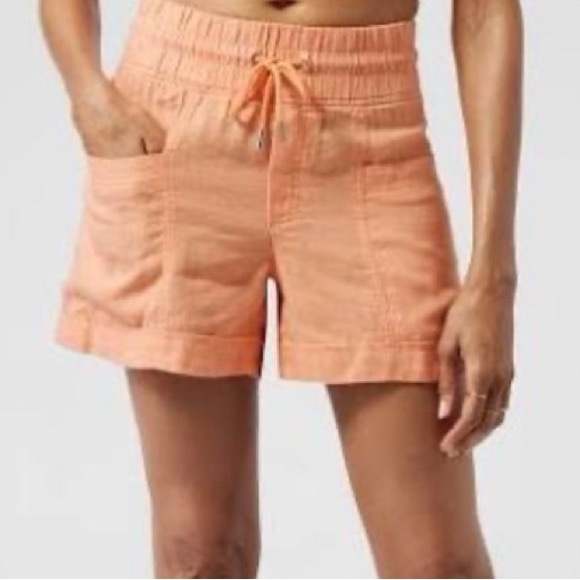 Athleta Cabo Linen Shorts Size 2 - Picture 1 of 4